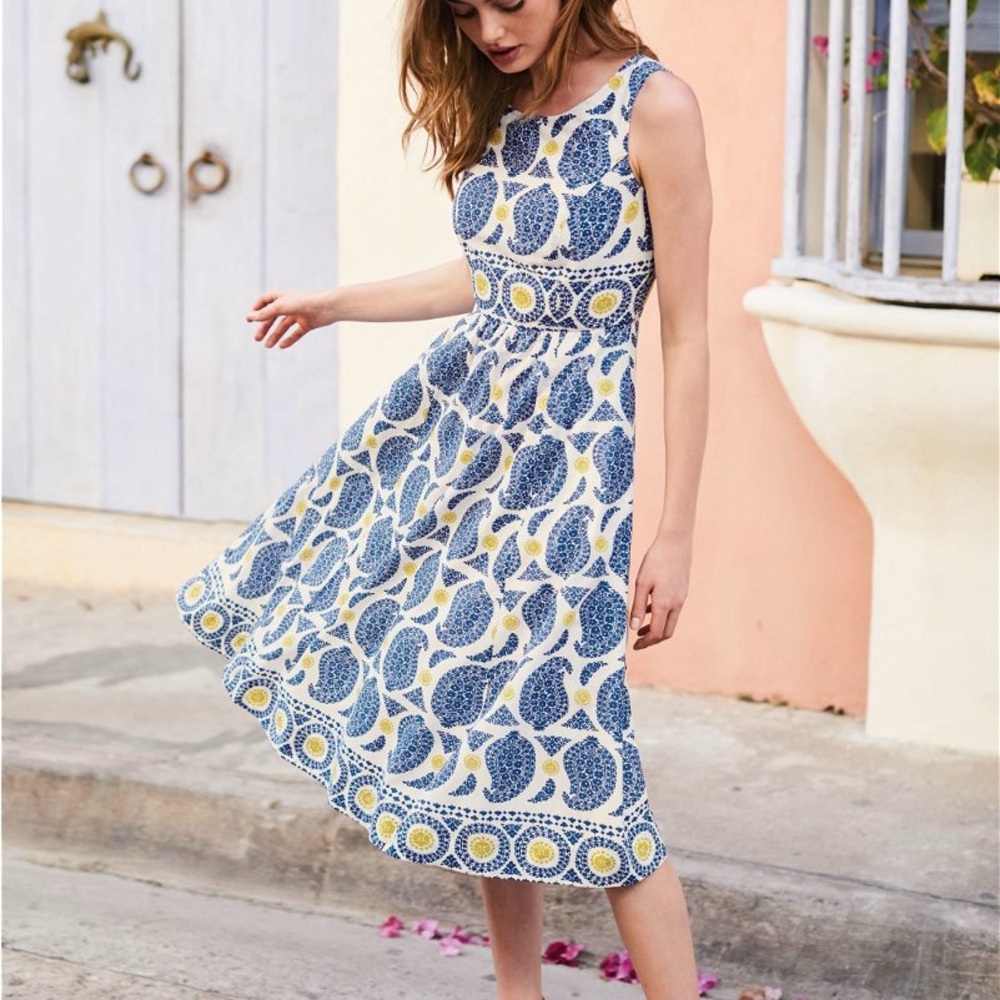 Boden Lizzie Paisley Dress